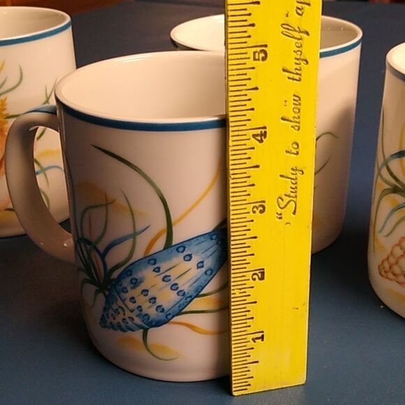 Seashell Mugs National Wildlife Federation Ceramic Cottagecore Beach - Picture 10 of 10